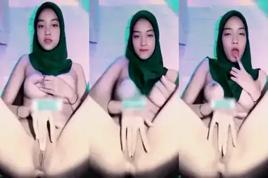 Bokep Jilbab Main Solo Asik Sampai Basah Kuah
