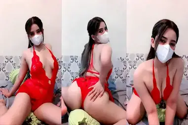 Vania Ozawa Ebot Lingerie Merah Liar